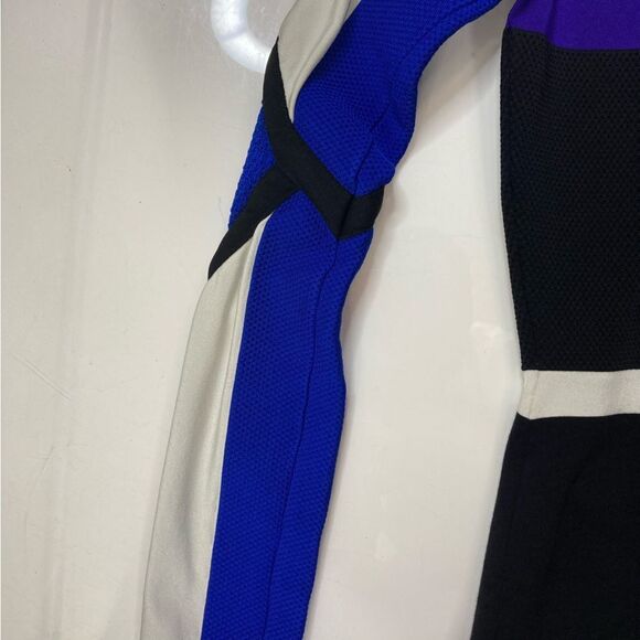 Versace Stretchy Turtleneck Top Women Size 6 or 40 Multicolor Long Sleeve - Picture 4 of 14